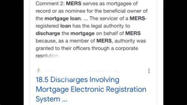 Can MERS discharge a mortgage?