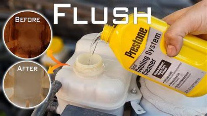 How do you clean dried coolant?