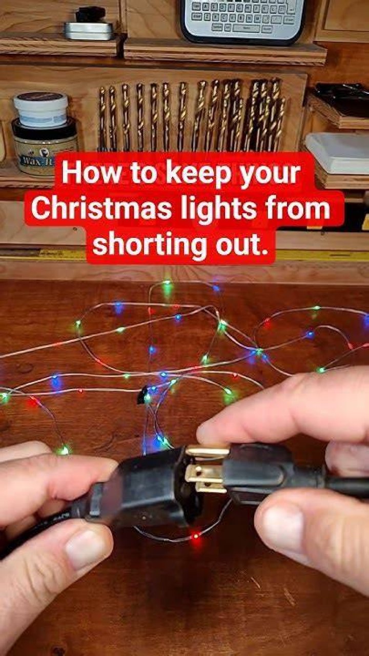 How do you keep Christmas lights from shorting out in the rain?