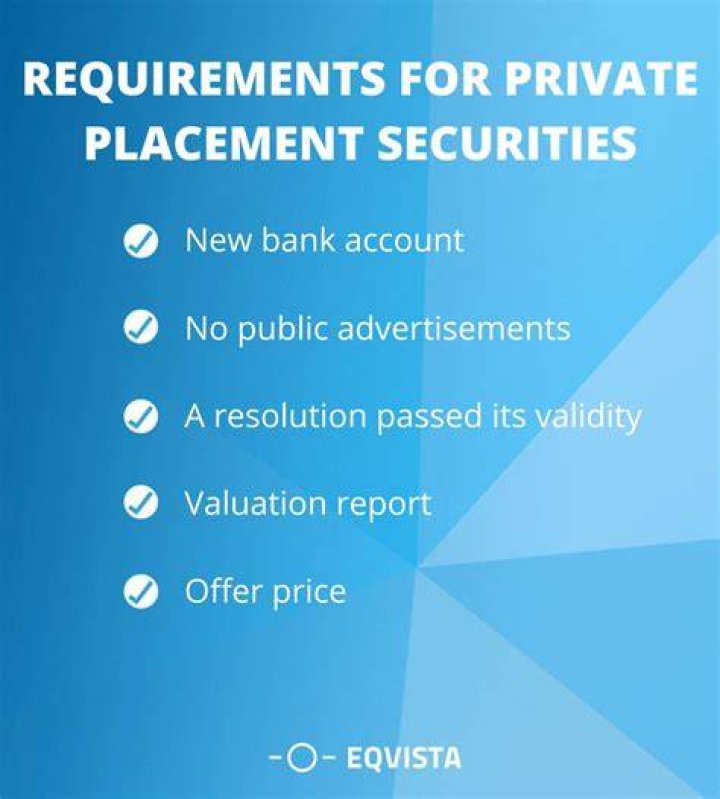 Why do a private placement?